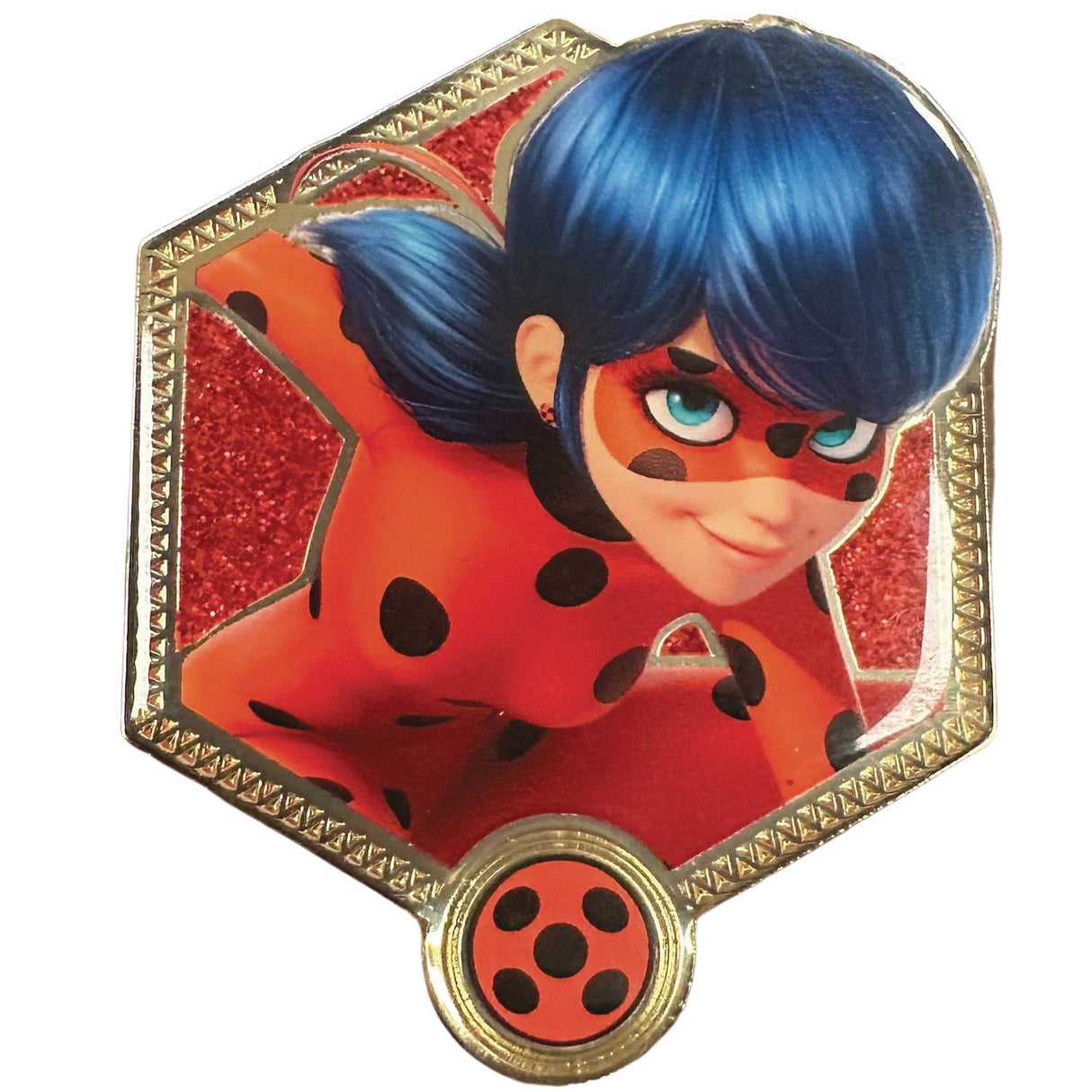 Miraculous Ladybug & Cat Noir Ladybug Golden Series 2 Pin - Cozy Manga